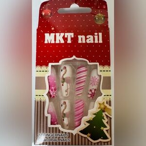 🛍️Any 5 items for $15 🛍️ flamingo tropical Christmas nails 12pcs